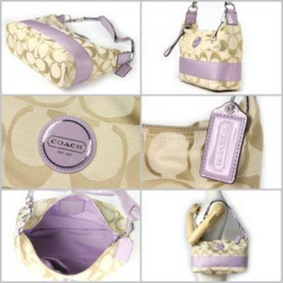 discount coach bags - 17434 purple/coffee